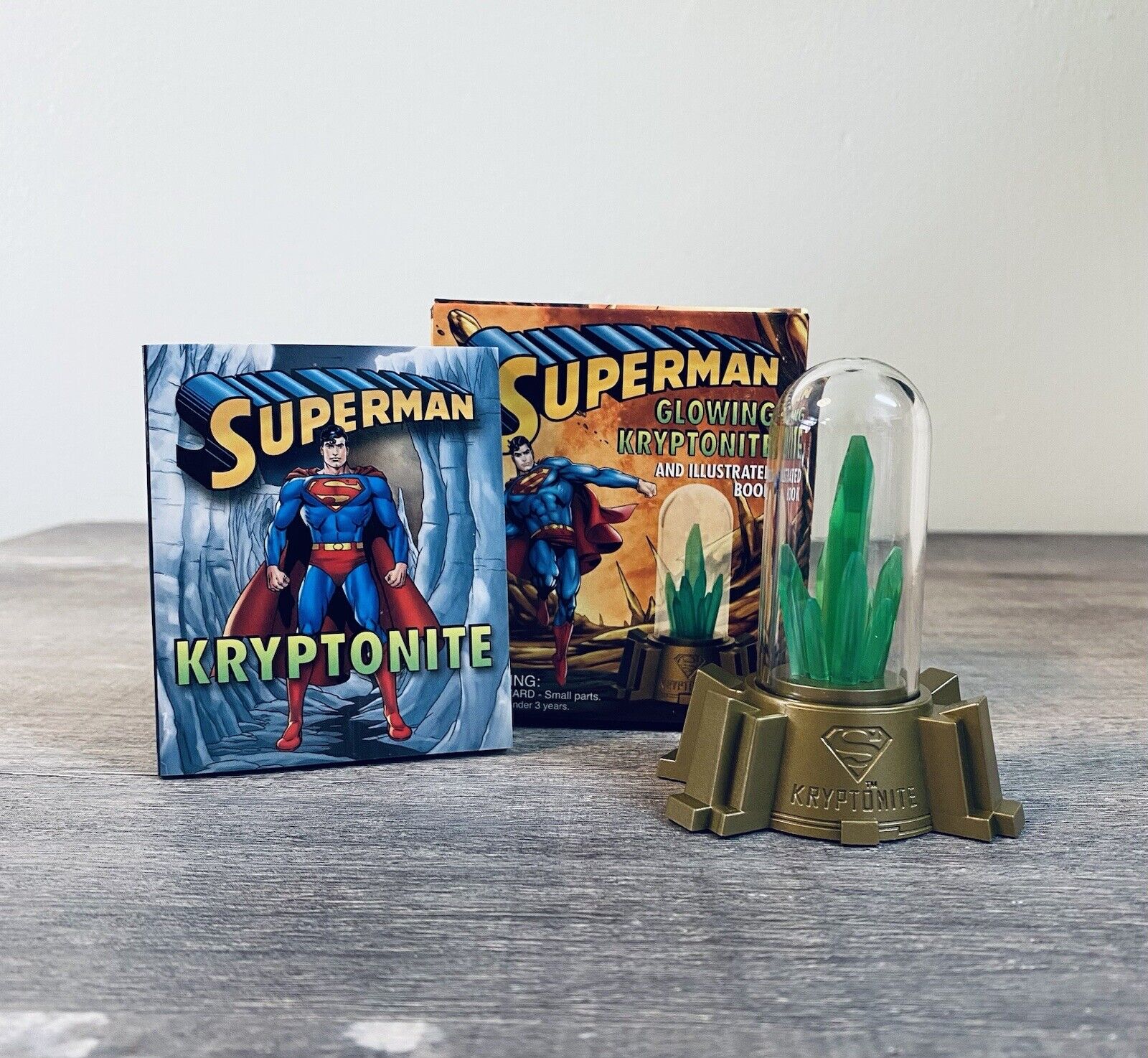 Superman: Glowing Kryptonite and Illustrated Book