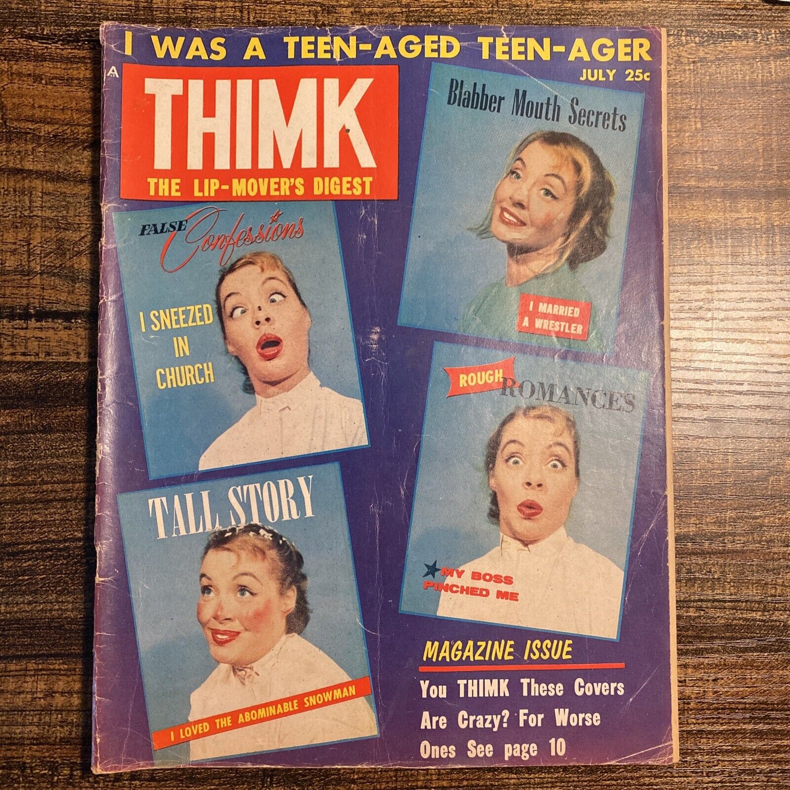 Thimk #2 (July 1958) FN Copy of Satirical Comic by Alan Whitney & Henry Loose