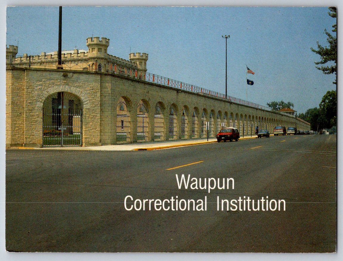 Postcard 4x6 Chrome - Waupun Correctional Institution WI 1980s