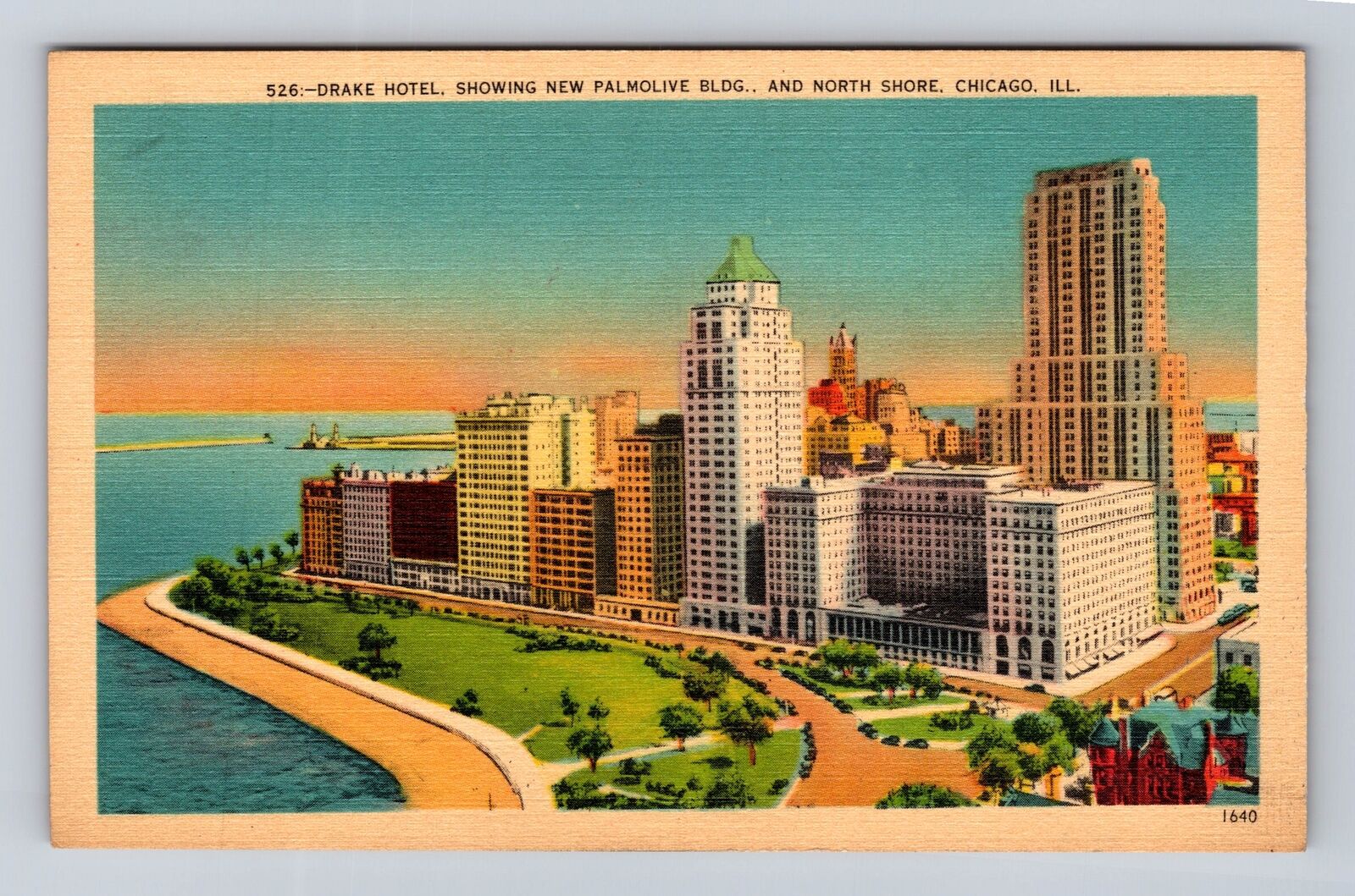Chicago IL-Illinois, Drake Hotel, Advertisement, Antique, Vintage Postcard