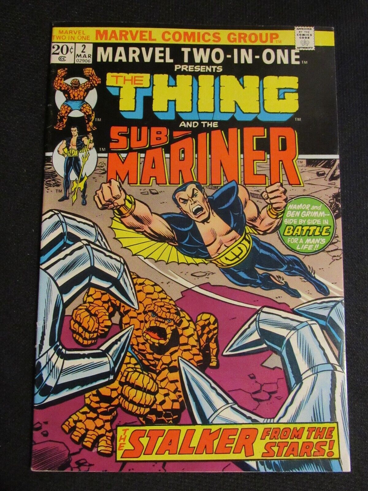 Marvel Two-In-One #2 (1973) Sub-Mariner & Thing Nice VF 8.0 PX473