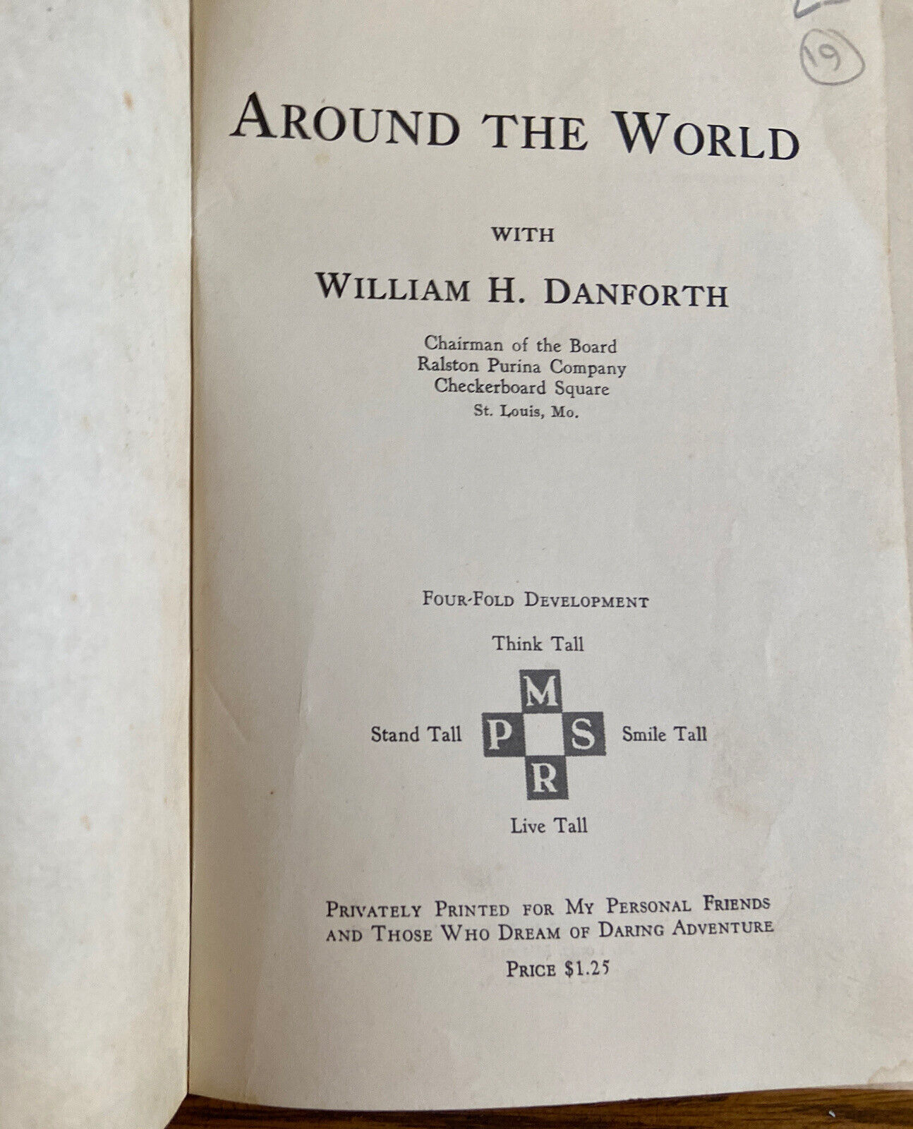 1937 AROUND THE WORLD with William Danforth Vintage H/C