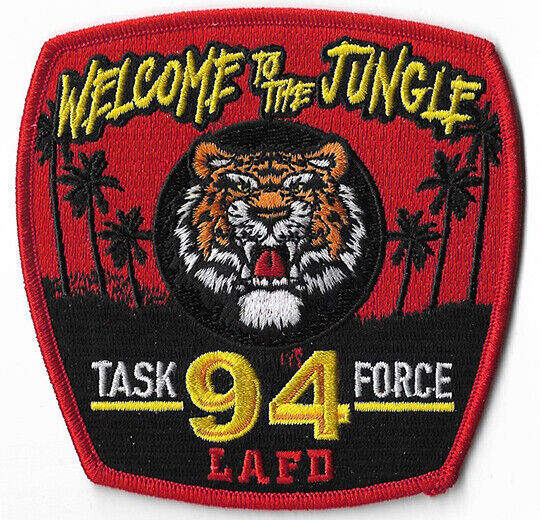 LAFD Station 94 Welcome to the Jungle - Red  Fire Patch