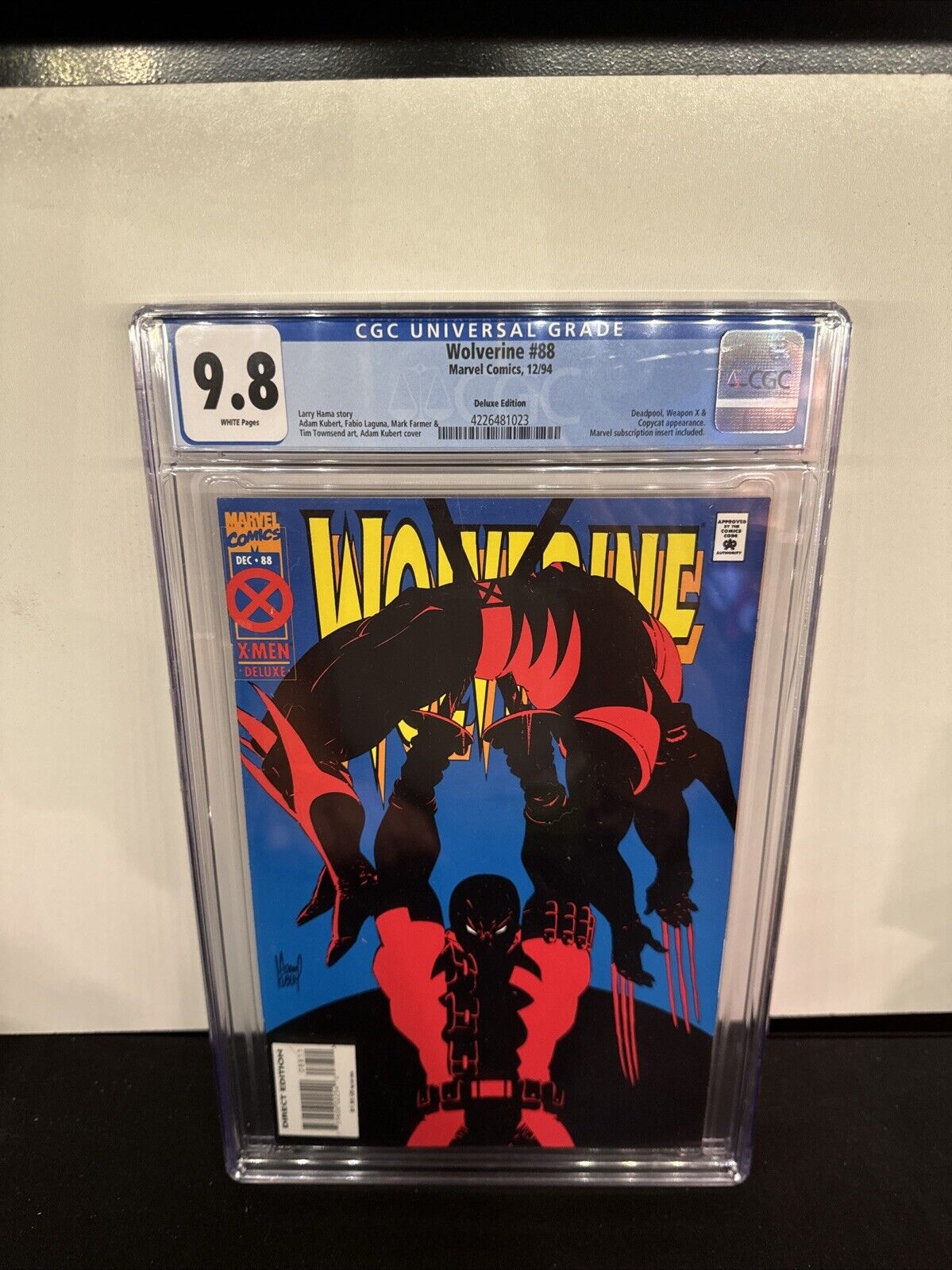 Wolverine #88 Deluxe CGC 9.8 Vol 1 Stunning Book Deadpool & Weapon X Appearance