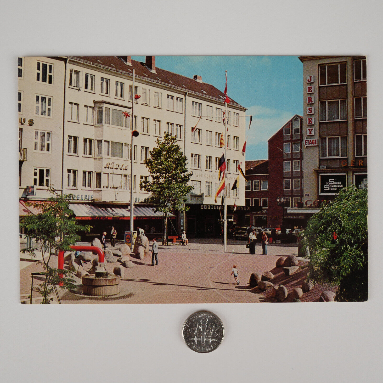 1984 Germany Postcard - Kiel Alter Markt (Old Market)
