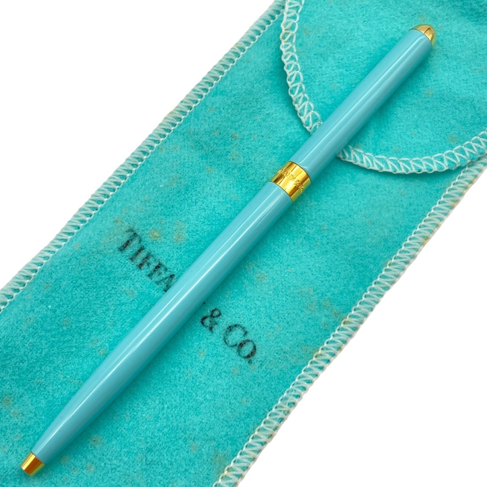 Tiffany & Co. Ballpoint Pen Blue Perth pen Black ink 13.2g