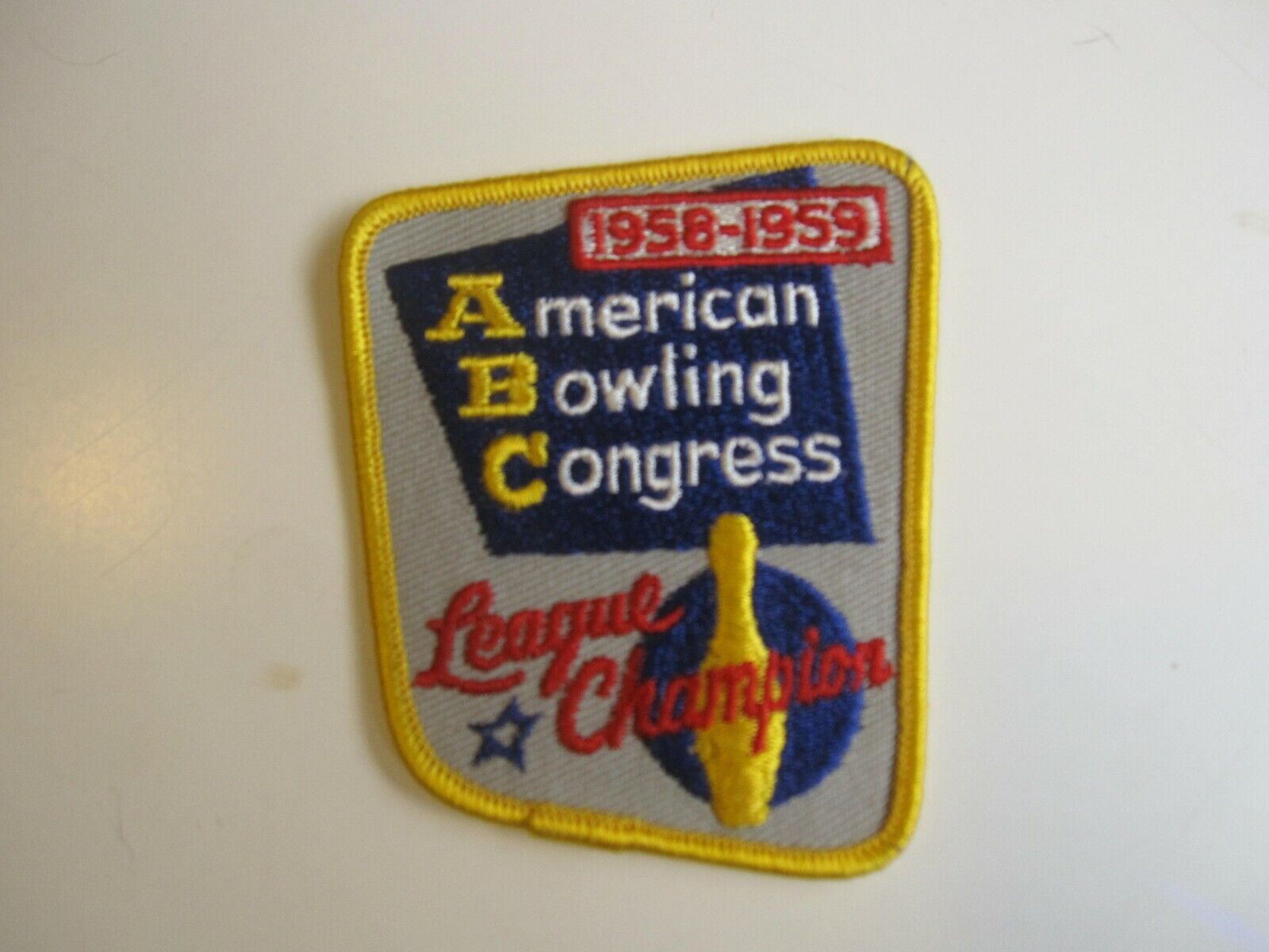 1958 1959 ABC American Bowling Congress League Champion Patch BIS