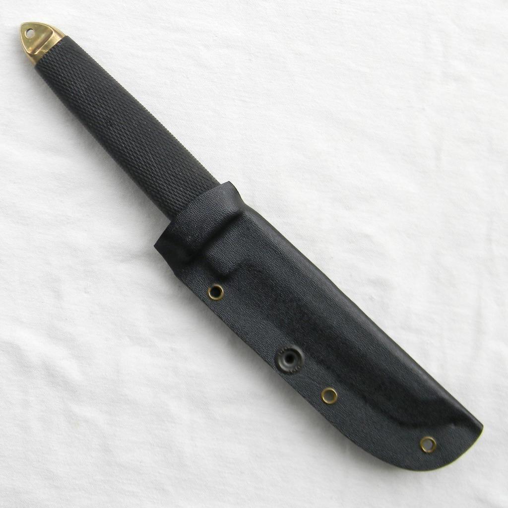 Cold Steel USA 1980th vintage Tanto knife by Ichiro Hattori, Kydex sheath; RARE
