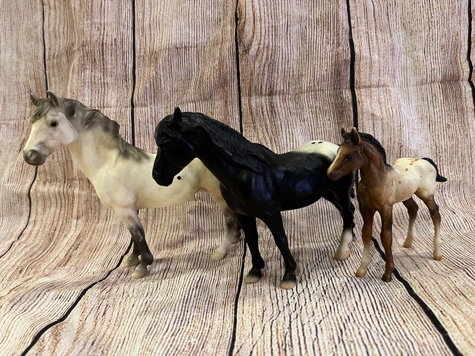 Breyer Classic #3349 Appaloosa Mustang Family - Mare, Stallion & Foal HTF