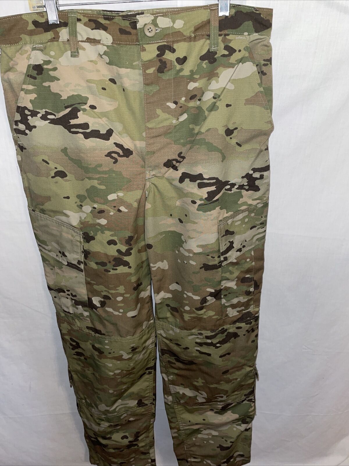 Army Combat Trousers Men’s Size Inseam 32.5-35.5 Waist 31-35 Green Brown Camo 