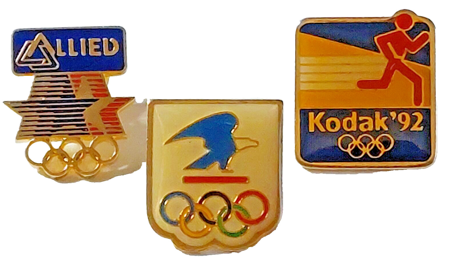 Olympics USPS/Allied/Kodak Lapel Pins Lot of 3