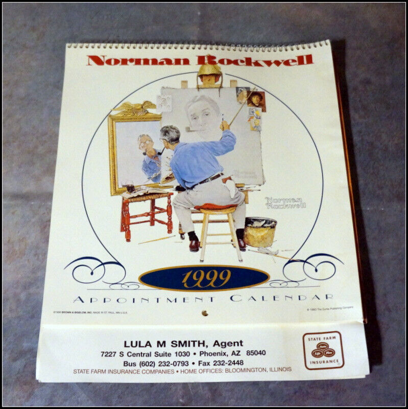 1999 Norman Rockwell Appointment Calendar  #E102