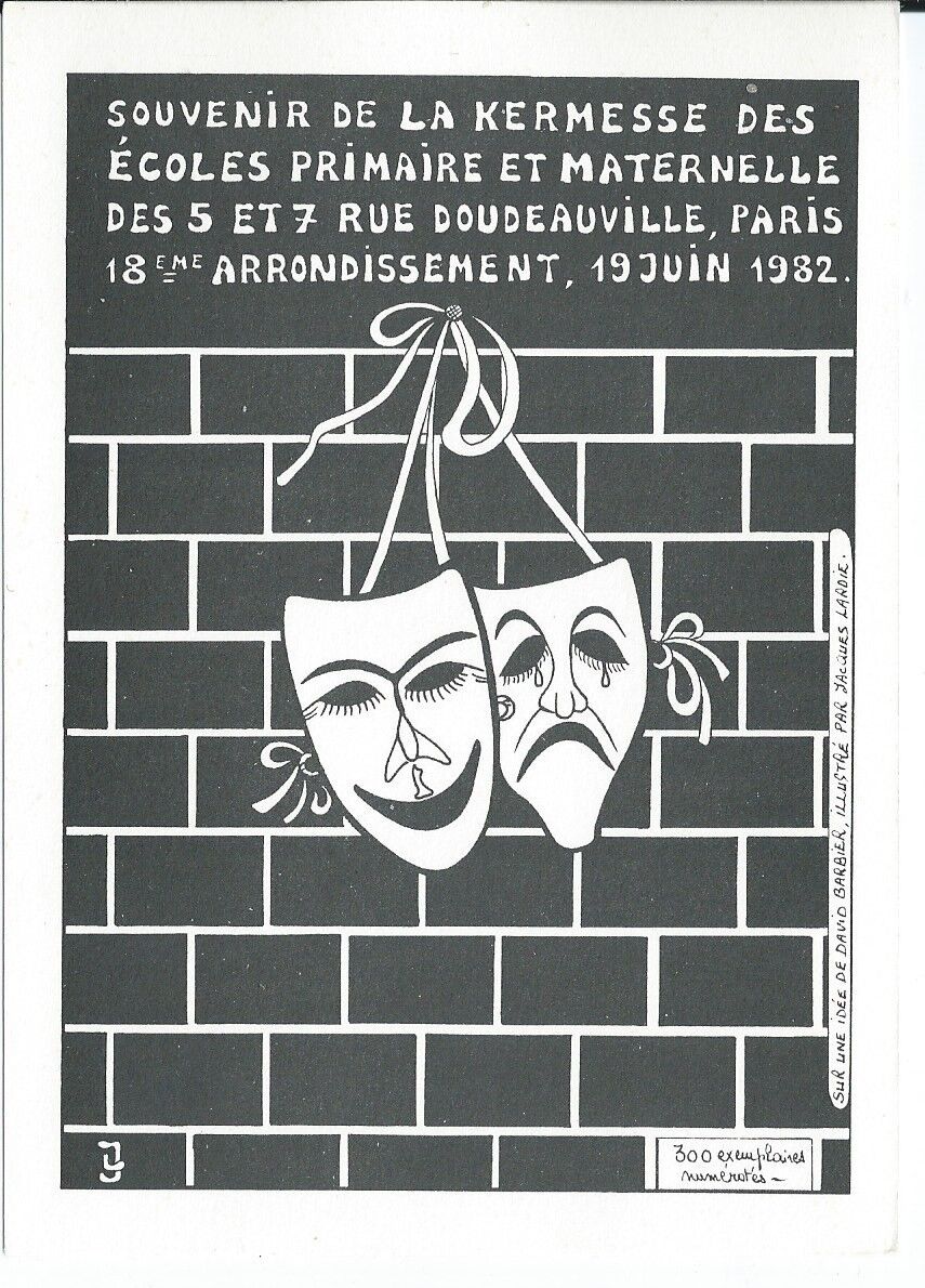 CPM - postcard Jacques LARDIE satirical draftsman card 177 /300 pcs