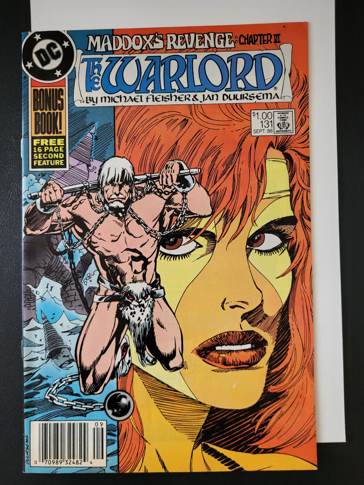 Warlord 131 1st Rob Liefeld art for DC, little known prototype for NM 87 cover