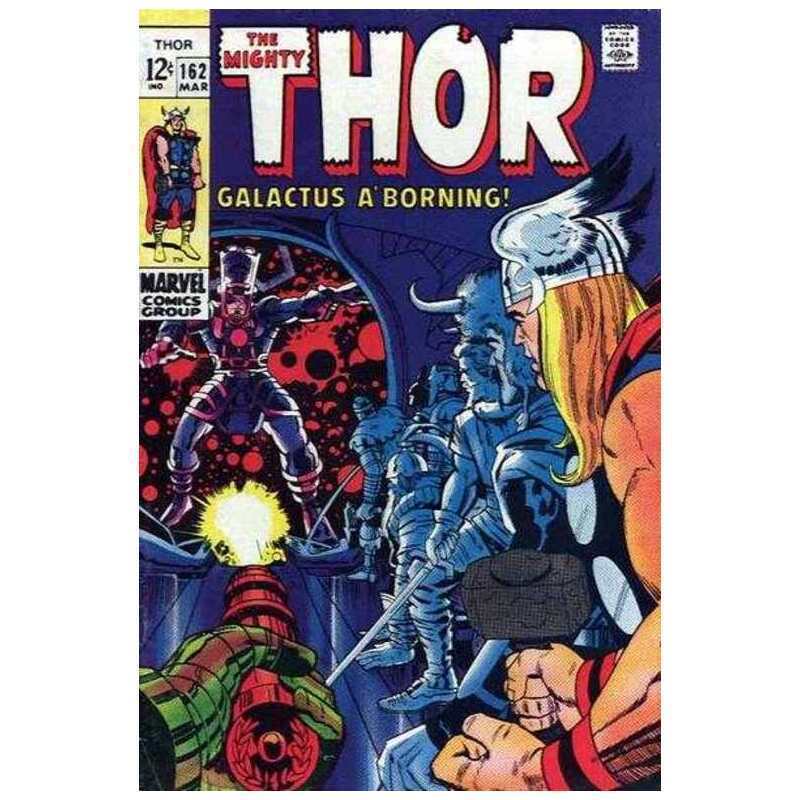Thor (1966 series) #162 in Fine minus condition. Marvel comics [d*
