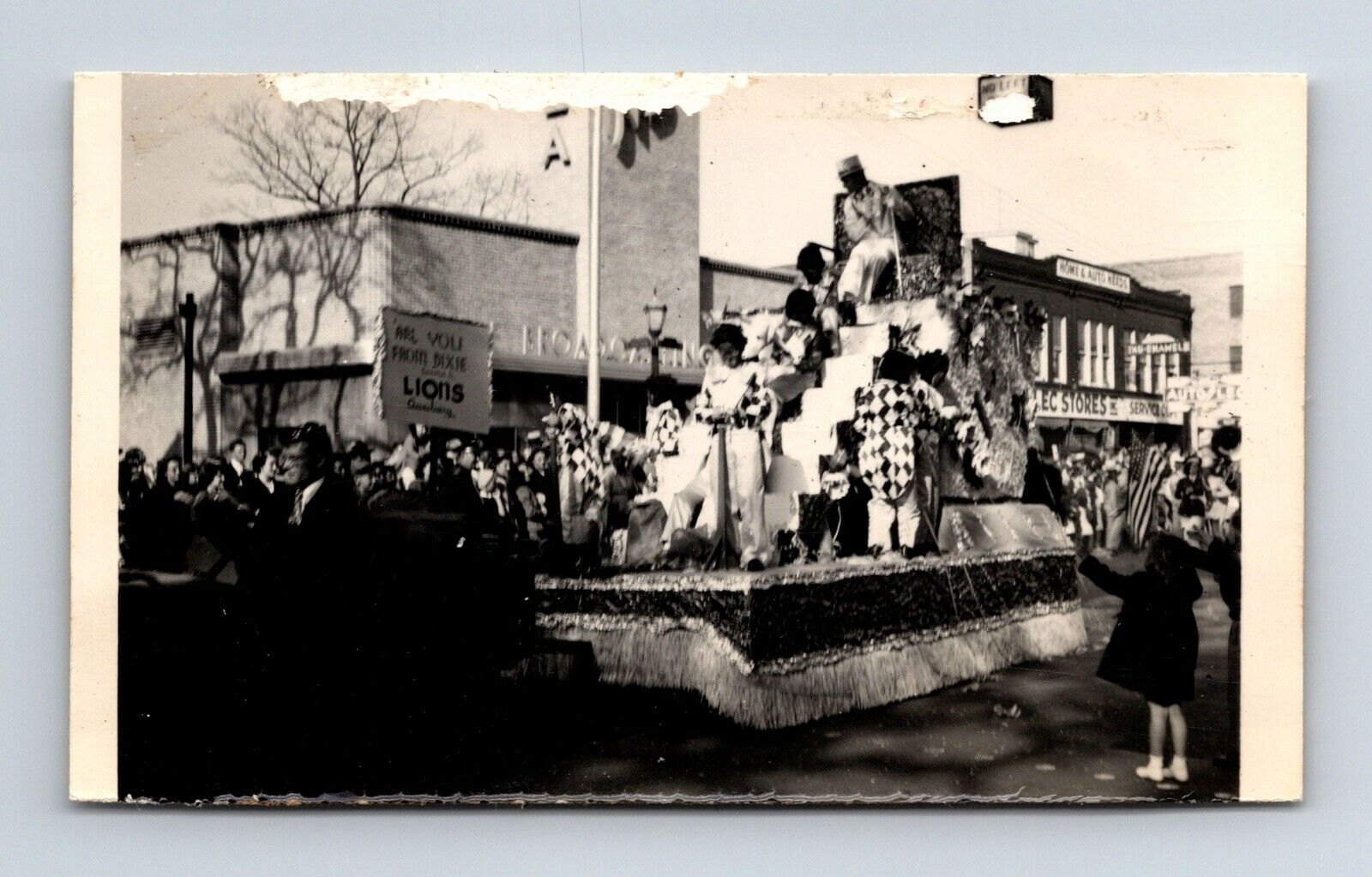 Wd3  Original Photo 1950 Mardi Gras Parade float 067a