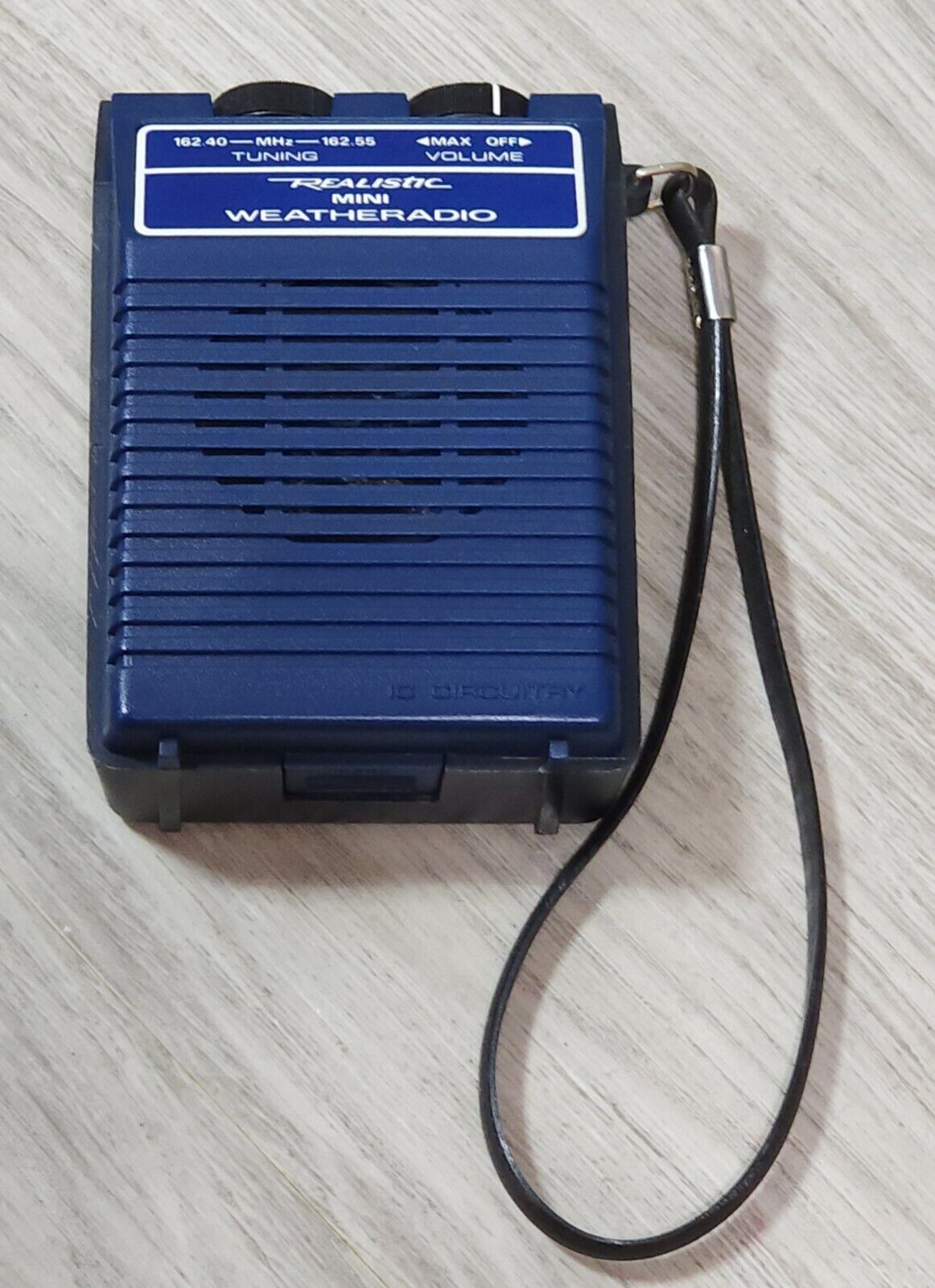 Realistic Mini Weatheradio Model 12-156 RadioShack Blue Weather Radio TESTED