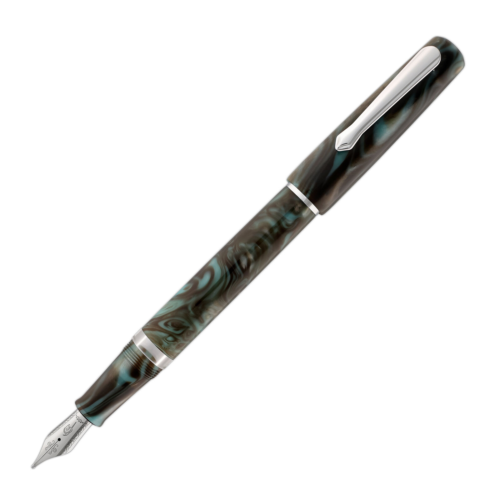 Narwhal Schuylkill Fountain Pen in Chromis Teal - Fine Nib -Goldspot Exclusive