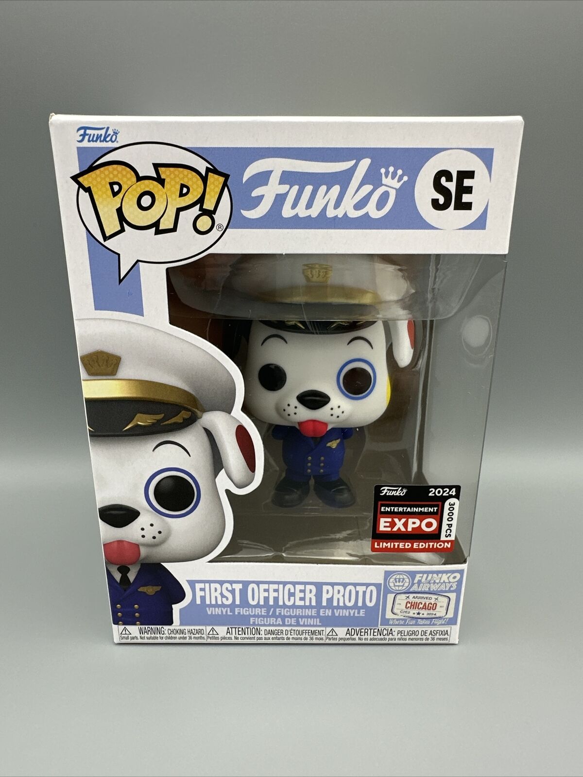 Pop Originals: LE3000 Proto the Dog as First Officer (2024 LE) Scratch On Front