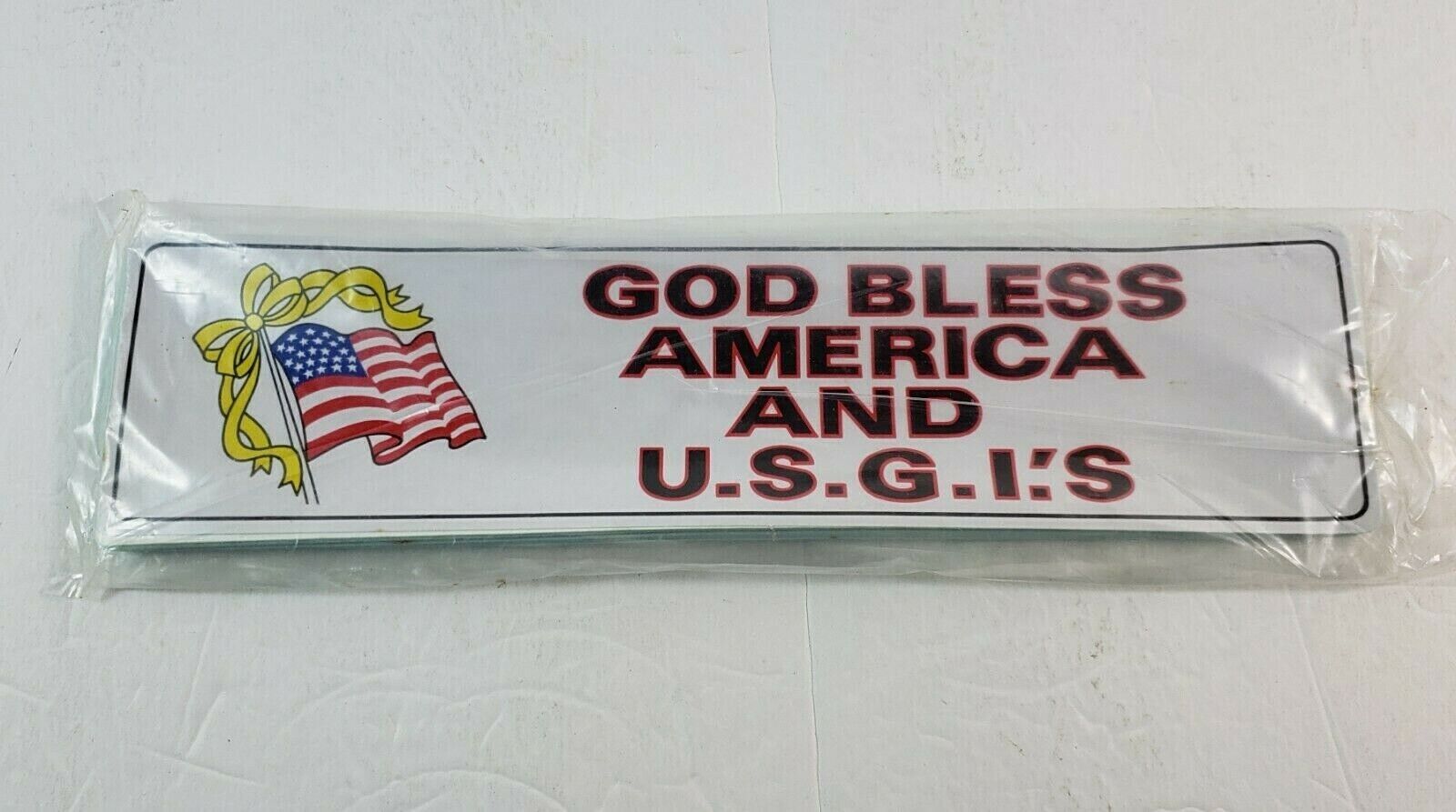 Lot 20+ 1990 Operation Desert Storm God Bless U.S.G.I\'s Bumper Stickers 12\