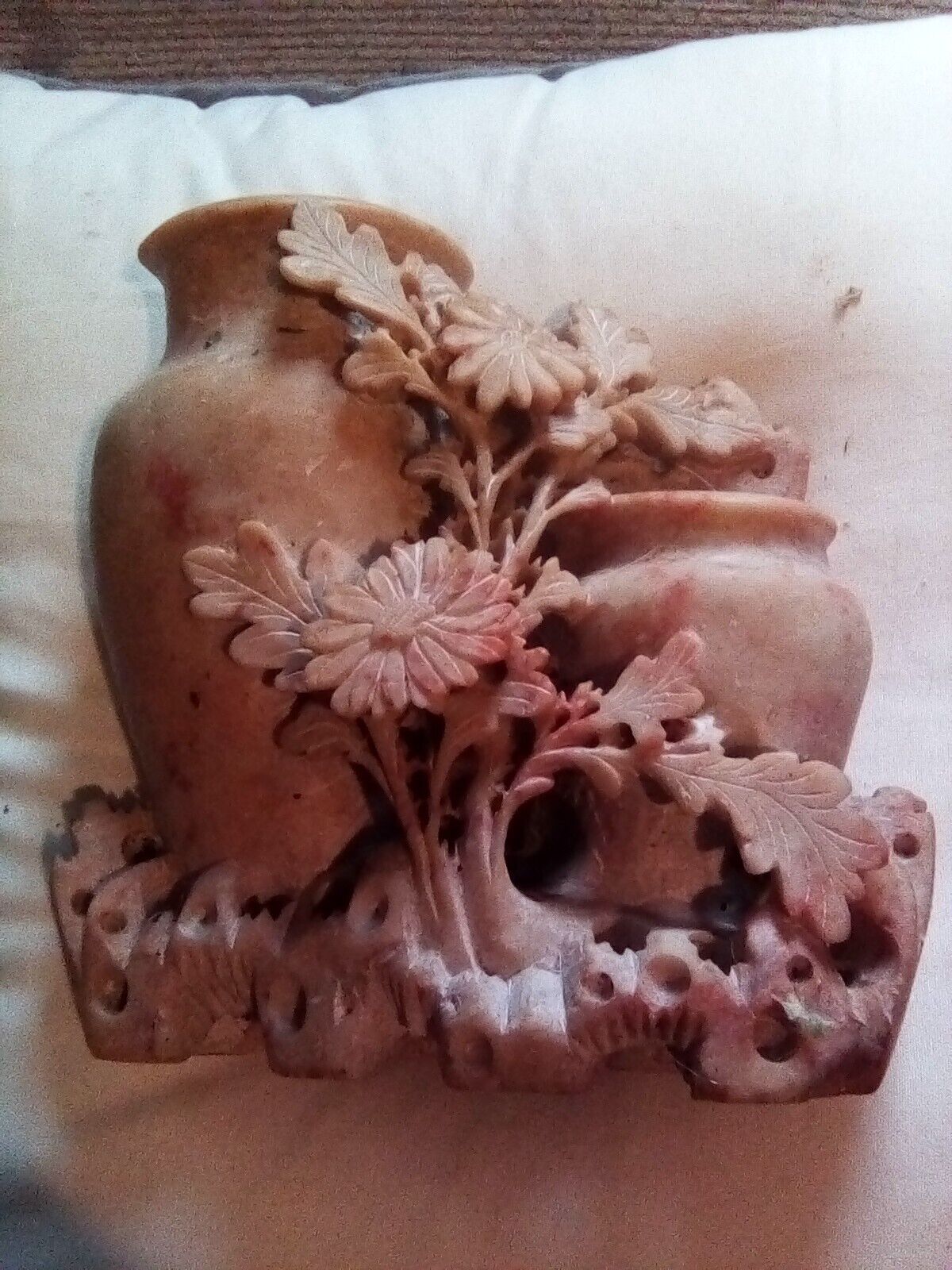 Vintage Chinese Soapstone Vase