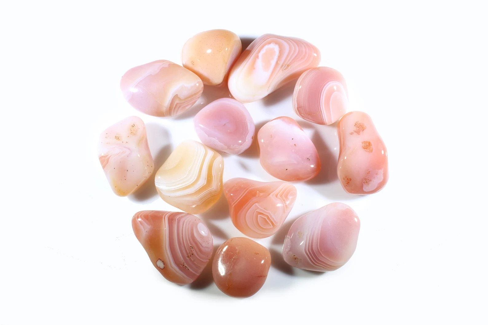 Apricot Agate Tumbled Gemstones - Bulk Wholesale Options - 1 LB