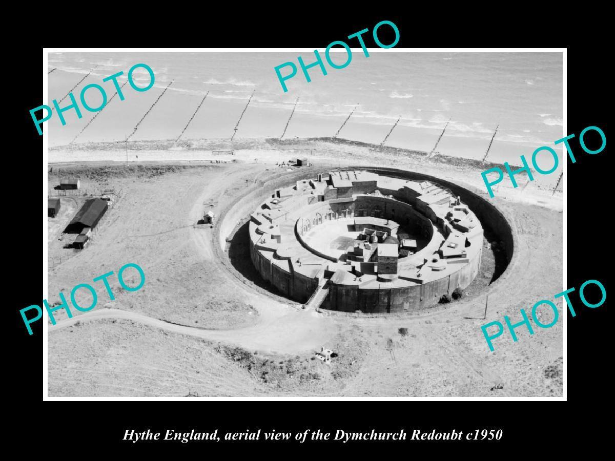 OLD POSTCARD SIZE PHOTO HYTHE ENGLAND THE DYMCHURCH REDOUBT c1950