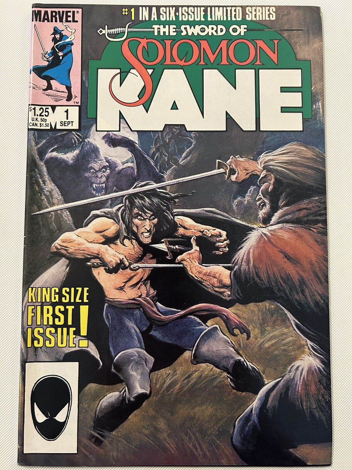 Solomon Kane #1 – Marvel 1985 – Swashbuckling First Issue