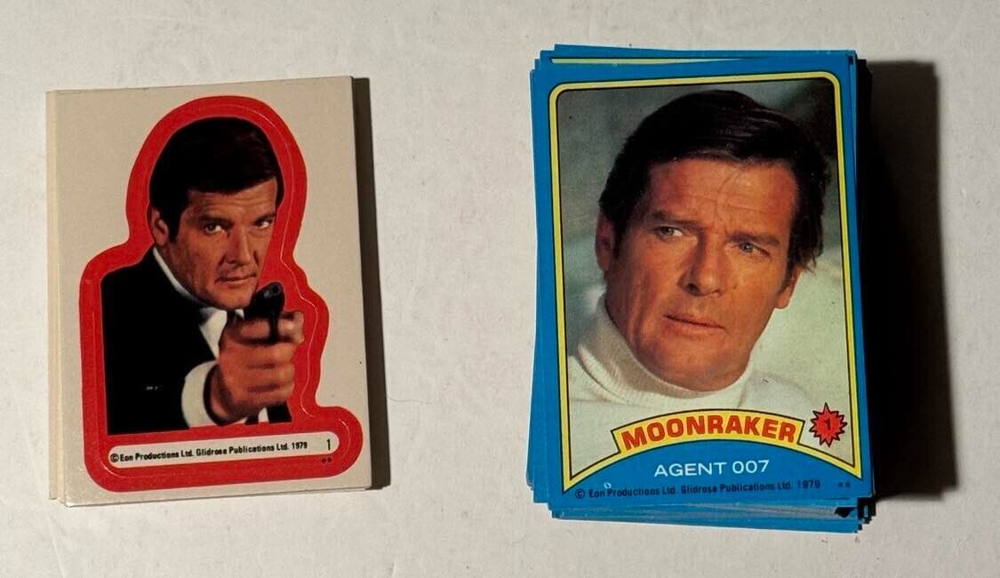 1979 Topps Moonraker Trading Cards - Complete Set - 99 Cards & 22 Stickers
