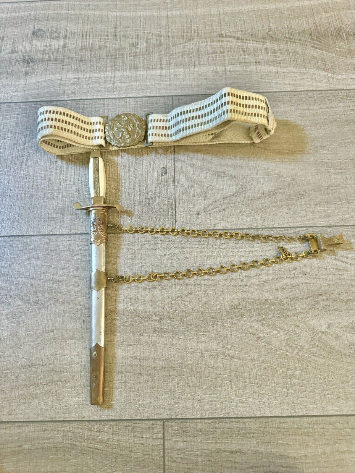 WWII BULGARIAN ARMY, PARADE  OFFICER's  DIRK DAGGER with scabbard and Belt