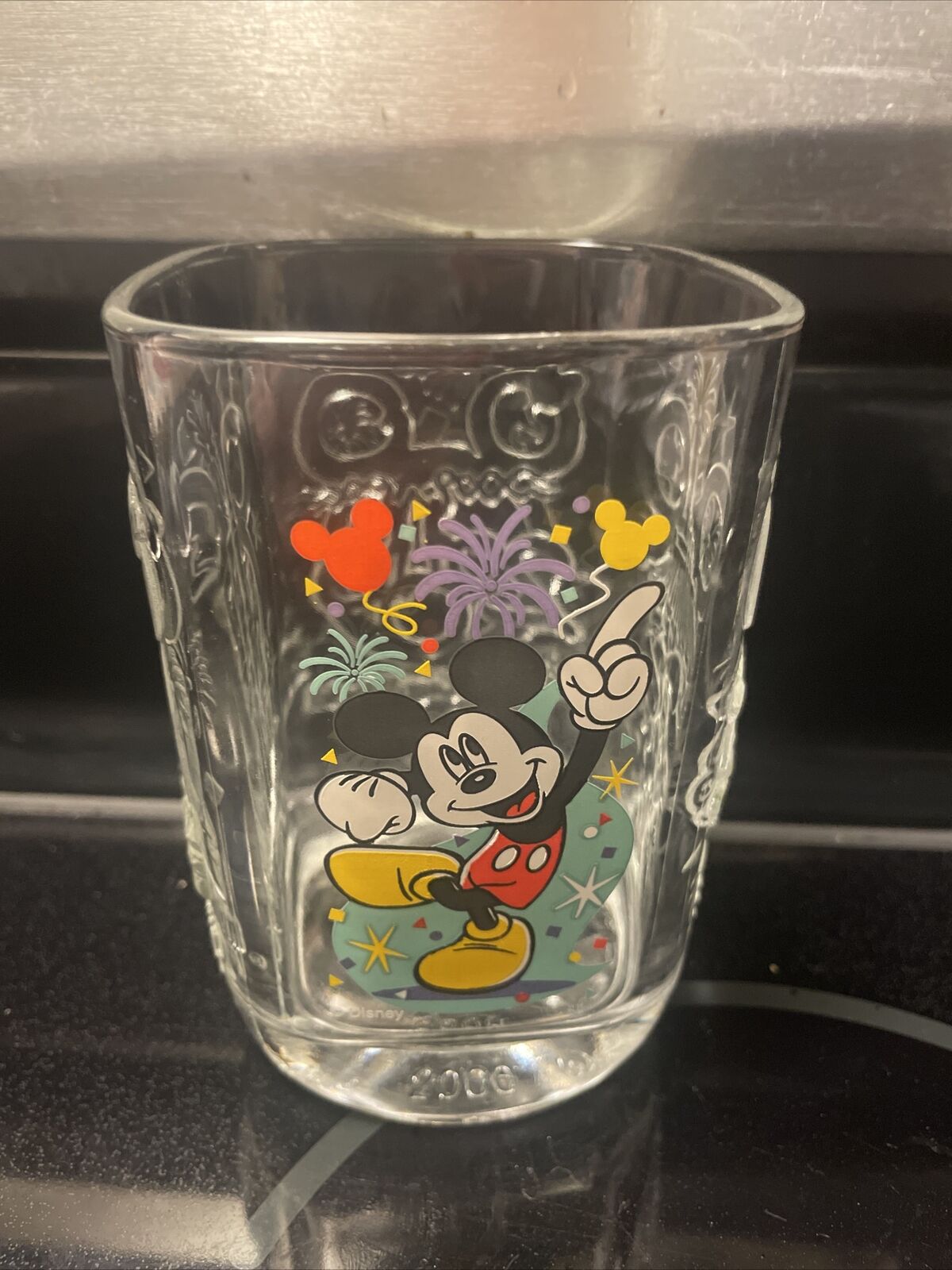 McDonald\'s Walt Disney World Disney Magic Kingdom Mickey Mouse 2000 Glass VTG