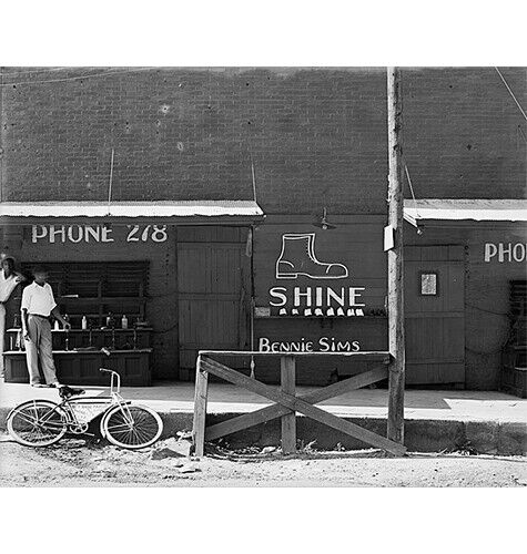 Shoeshine Stand, Southeastern U.S.A 1936..8X10 Print