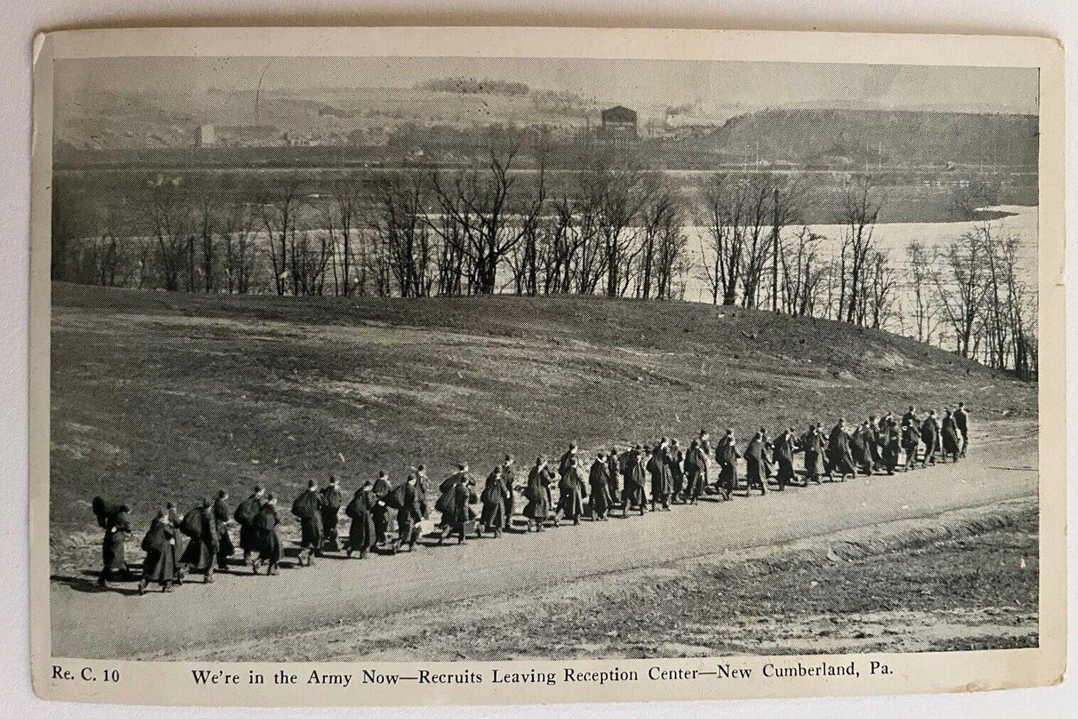 New Cumberland Pennsylvania Army Recruit Group c1940 Vintage Postcard