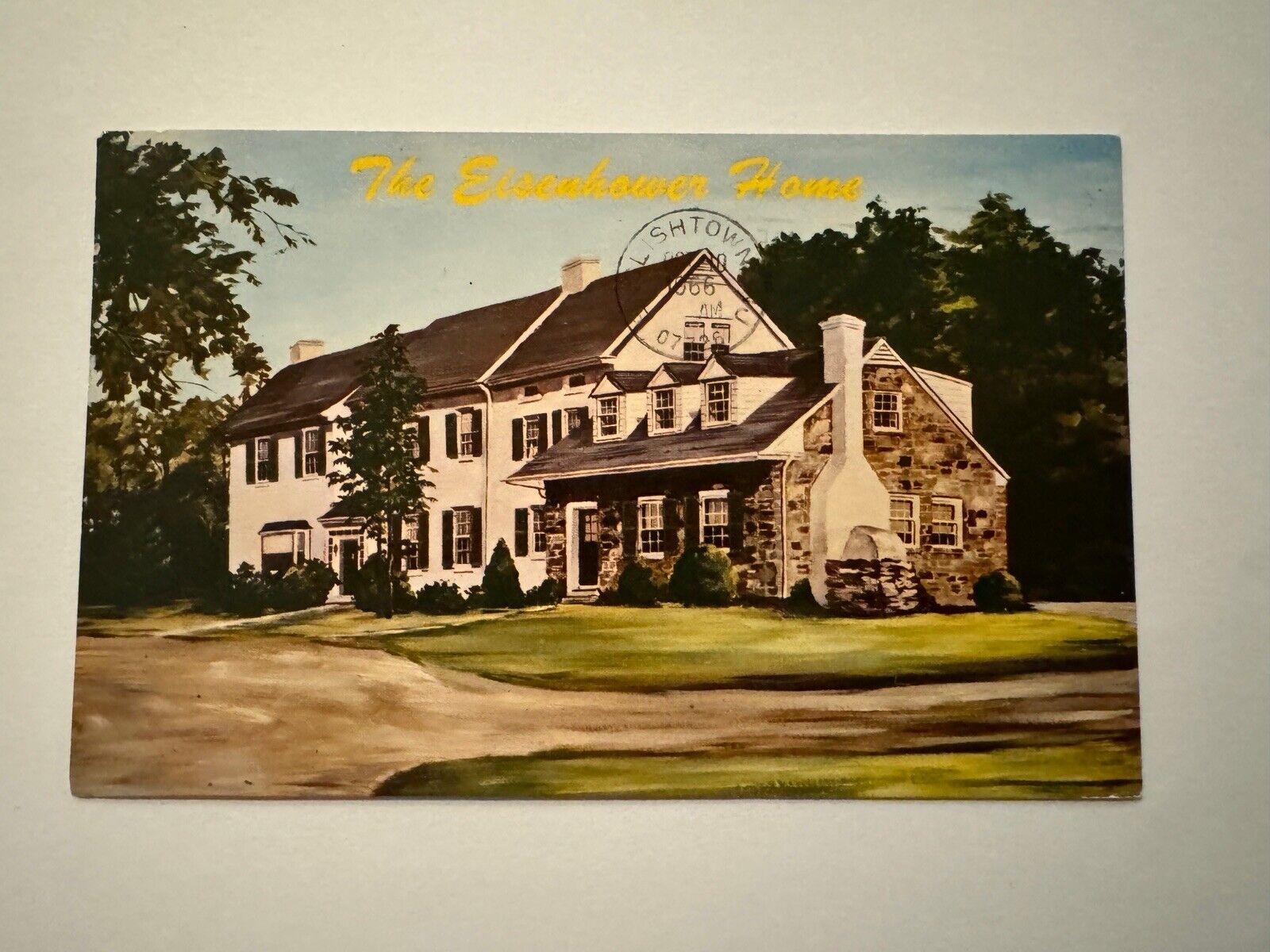 Postcard President Eisenhower\'s Home Gettysburg Pennsylvania Pa. United States