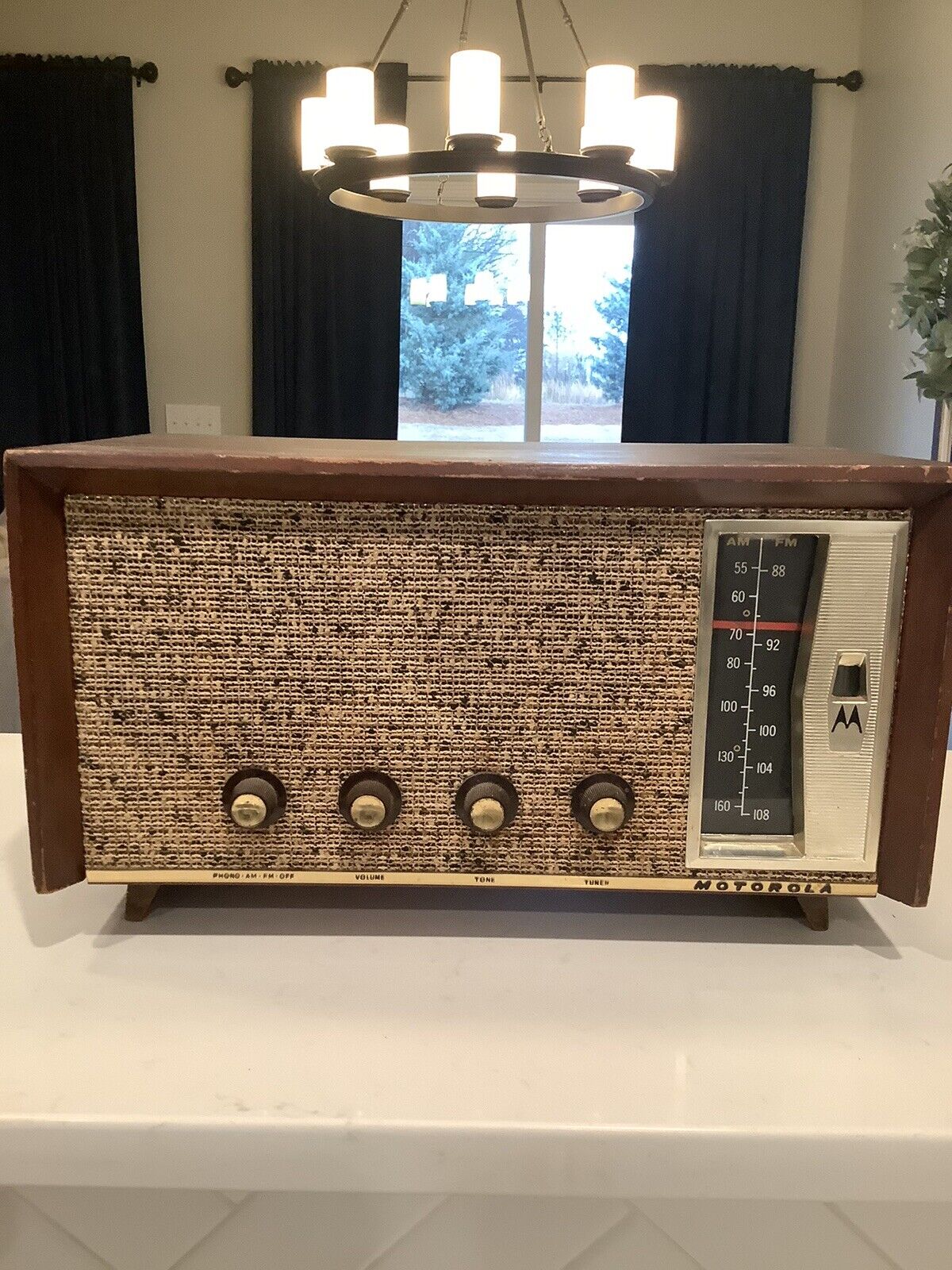 Vintage Tube Motorola Radio Rare 1950S? 10T28M Powers On UNRESTORED AS IS