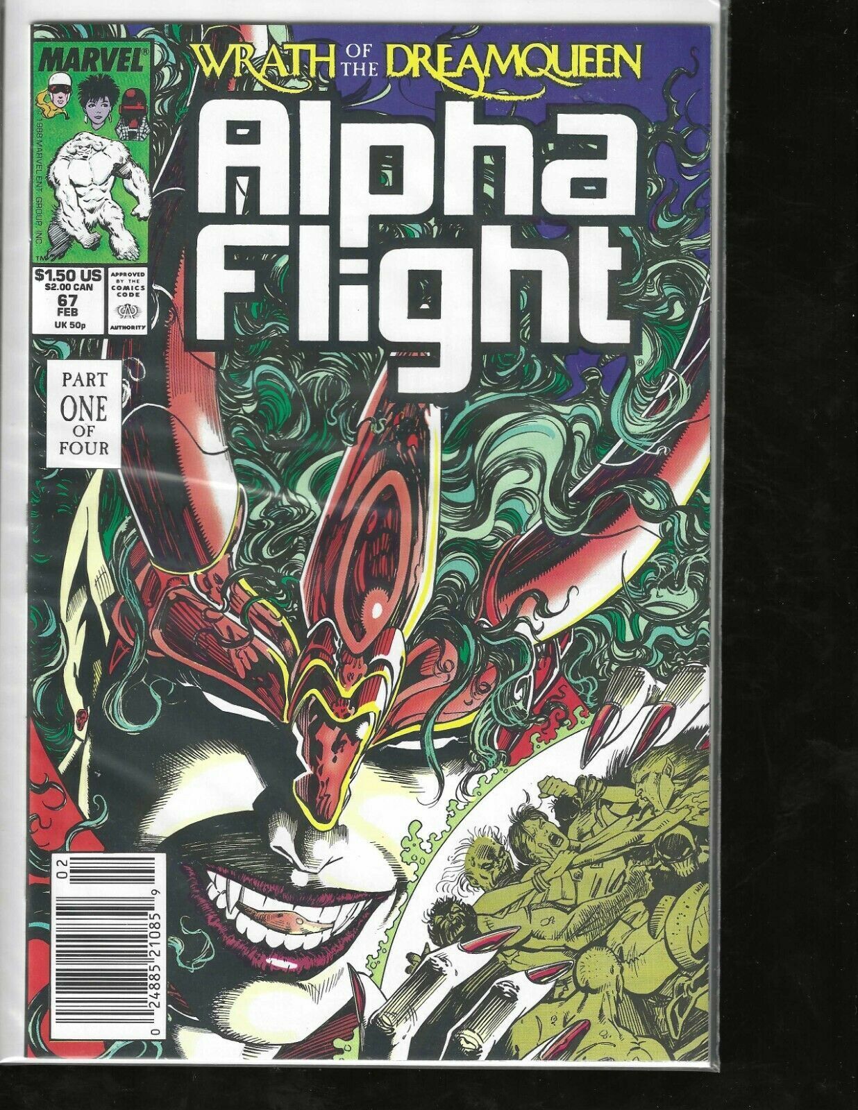 Alpha Flight, #67, Marvel Comic, 1988, High Grade