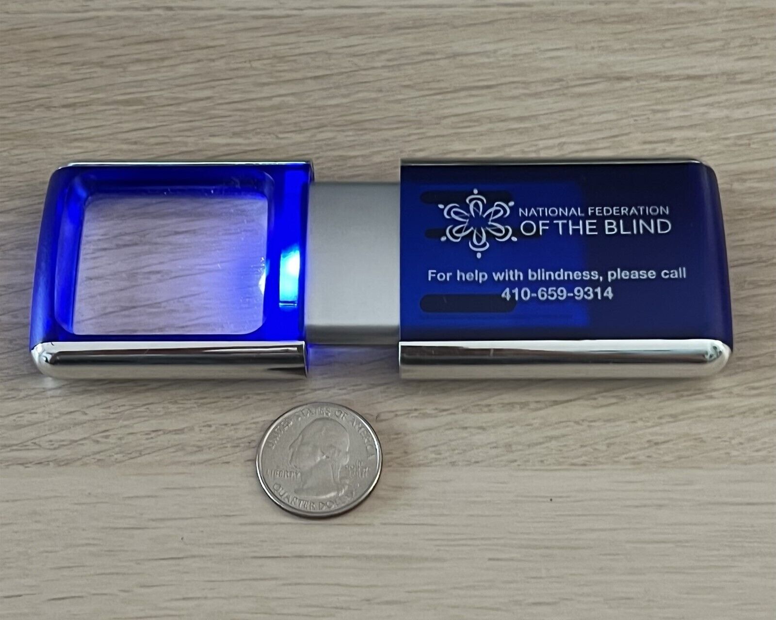 National Federation of The Blind Lighted 3X Magnifier 