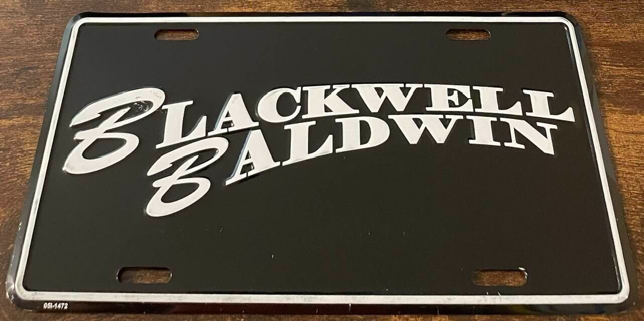 Blackwell Baldwin Dealership Booster License Plate Poplar Bluff Missouri
