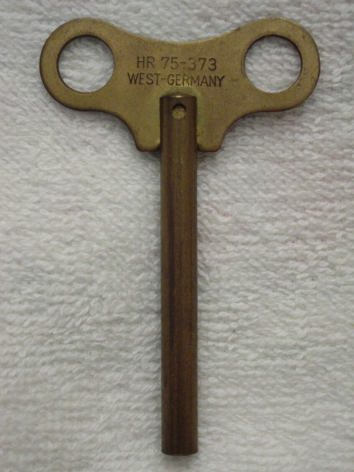 Vintage HR 75-373 West Germany BRASS Single End CLOCK Winding KEY Tool 3mm #3