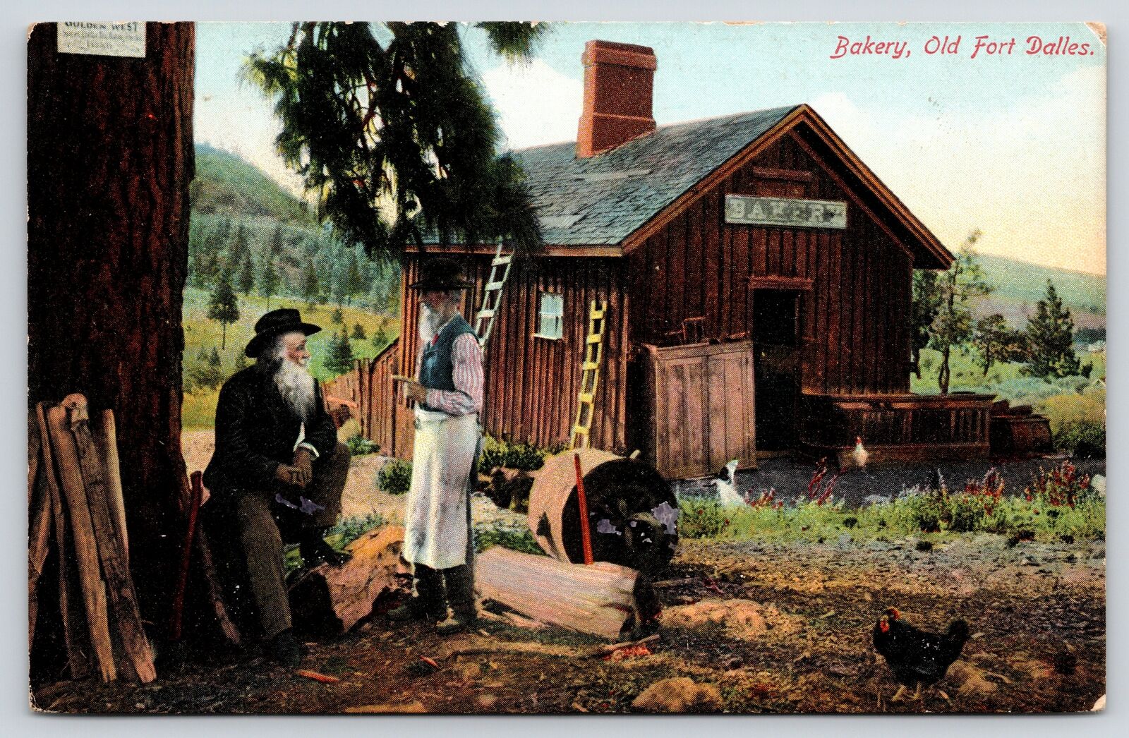 Old Fort Dalles OR~Fred Binzer Pioneer Bakery~Poet Joaquin Miller~1907 Gifford