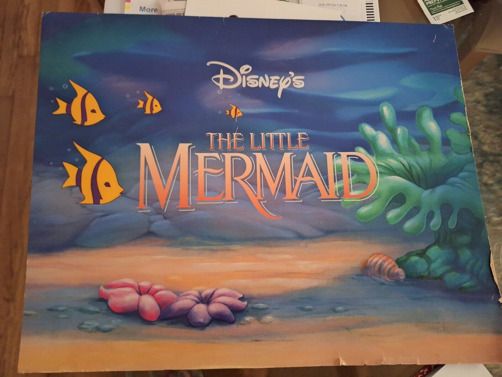 Disney's The Little Mermaid Set of 4 Lithograph Pictures in Portfolio