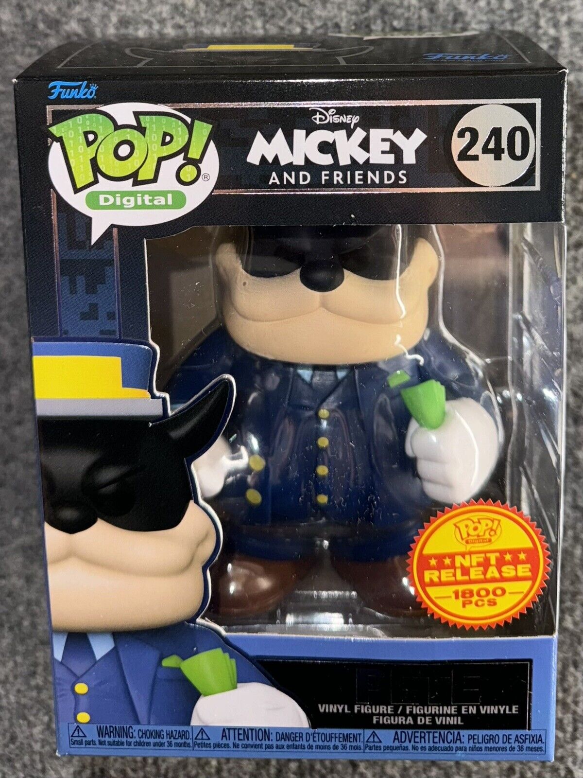 Funko Pop Digital Disney Mickey Friend Pete #240 LE 780 / 1800 With Protector