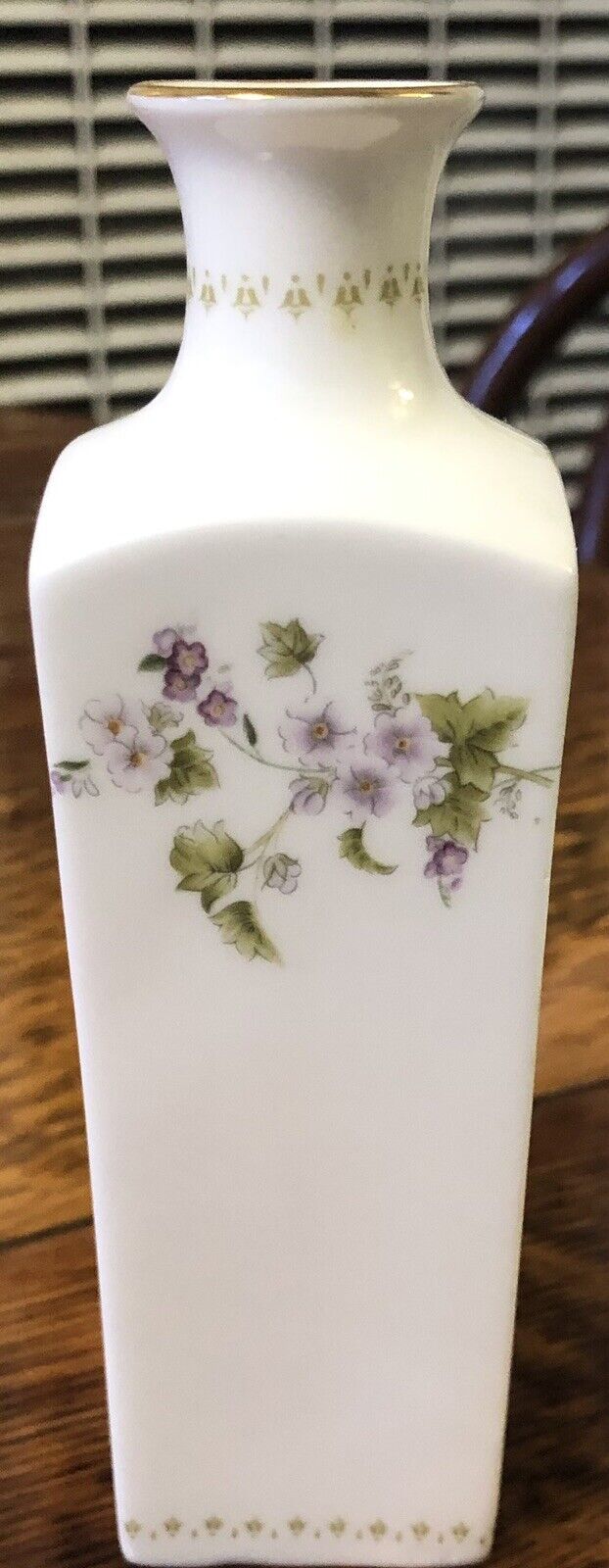 Vintage Wedgwood “Mirabelle” Floral Vase Bone China 5.5” England