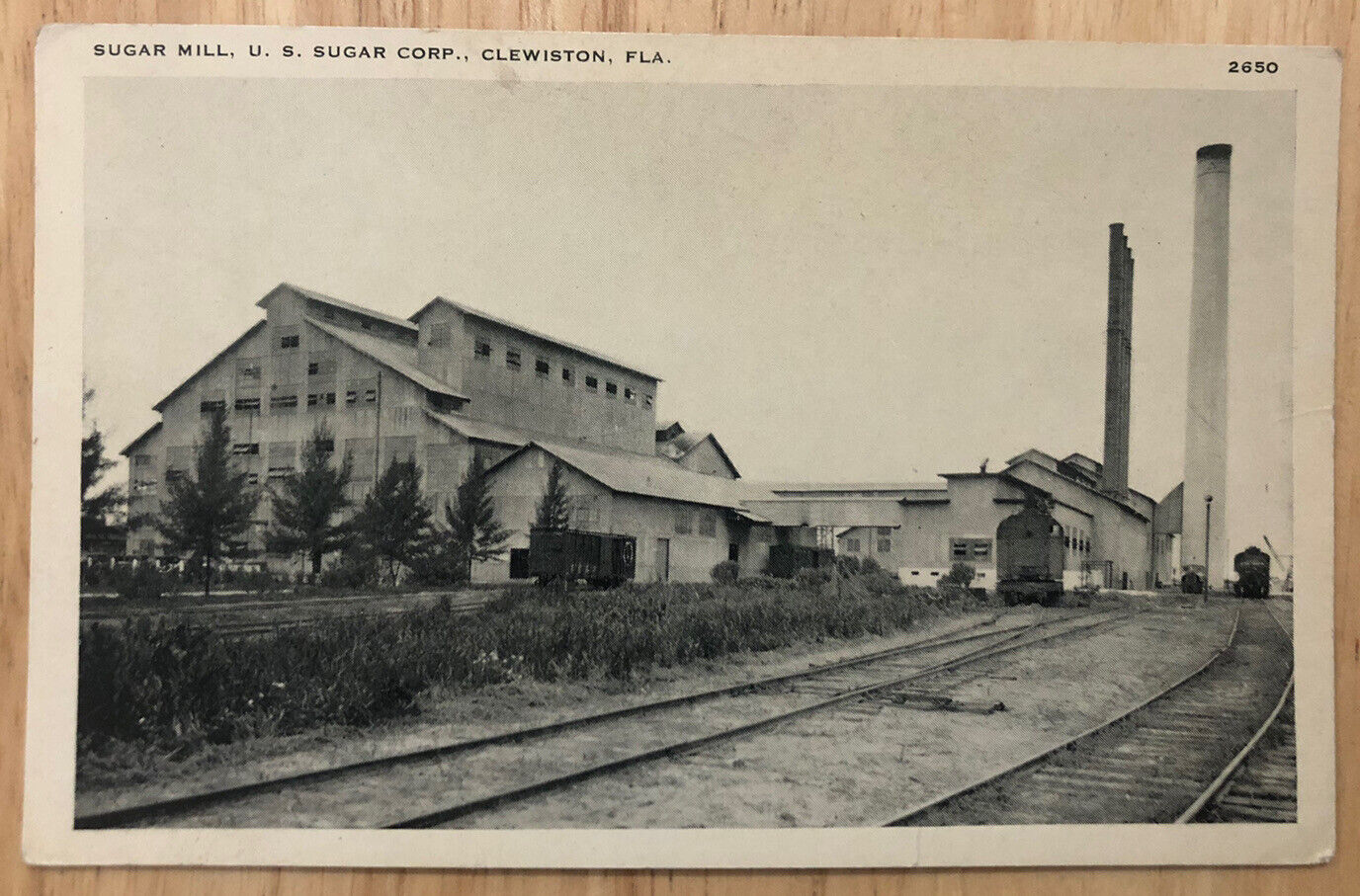 Sugar Mill US Sugar Corp Clewiston Fl Florida Hendry County Vintage Postcard L35