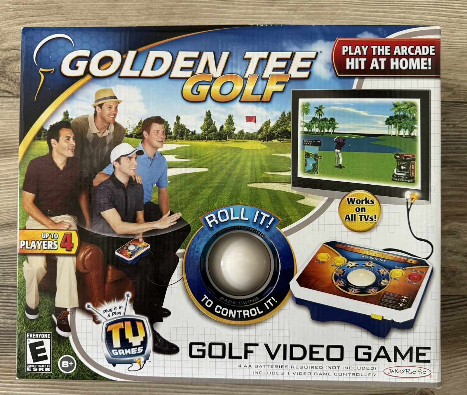 Golden Tee Golf Plug N Play 2011 Jakks Pacific Classic Home TV Game NEW SEALED