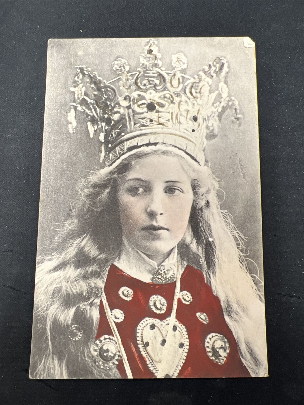 1907 Norway Norge Postcard Woman W Crown Queen Monarch P735 