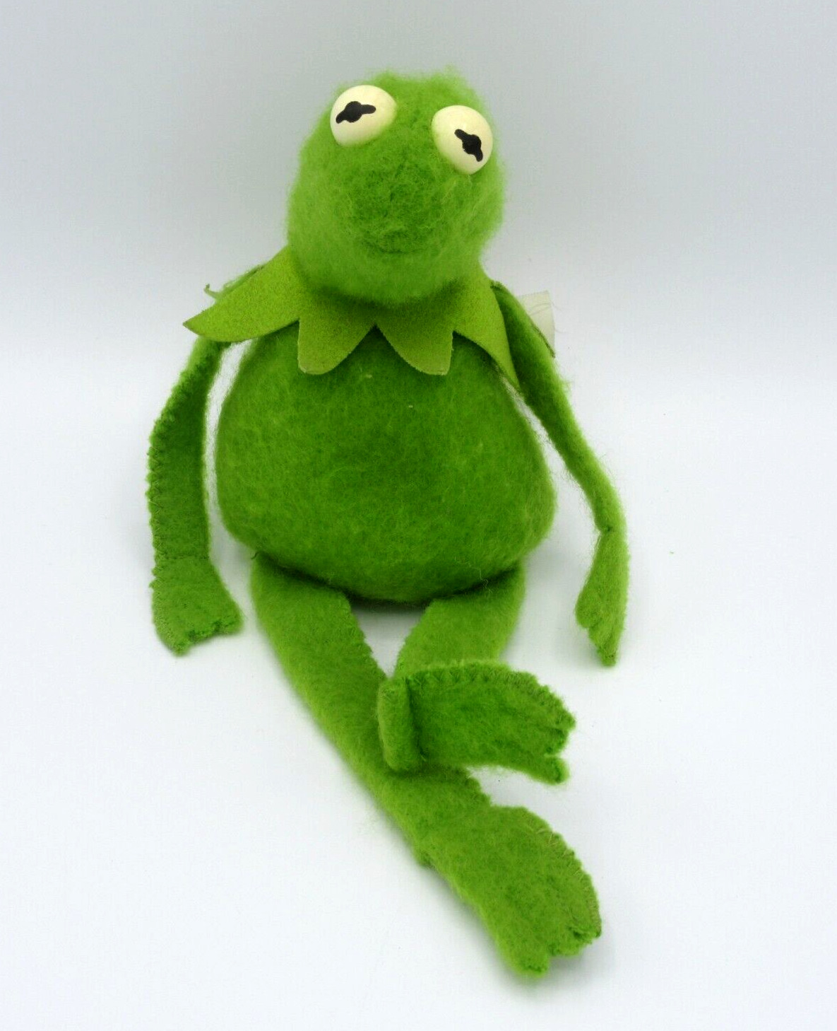 Vintage 1979 Muppet Kermit the Frog Sad Beanbag Plush Fisher Price Toy 864
