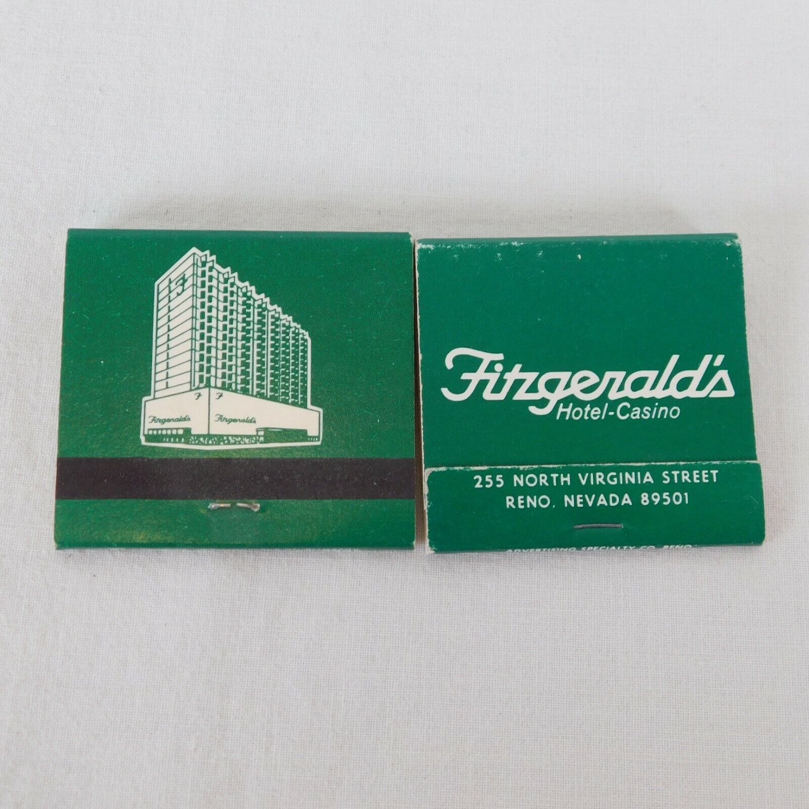 Fitzgerald\'s Casino Hotel Nevada Lodge Club Vintage Unused Matchbook Reno Nevada