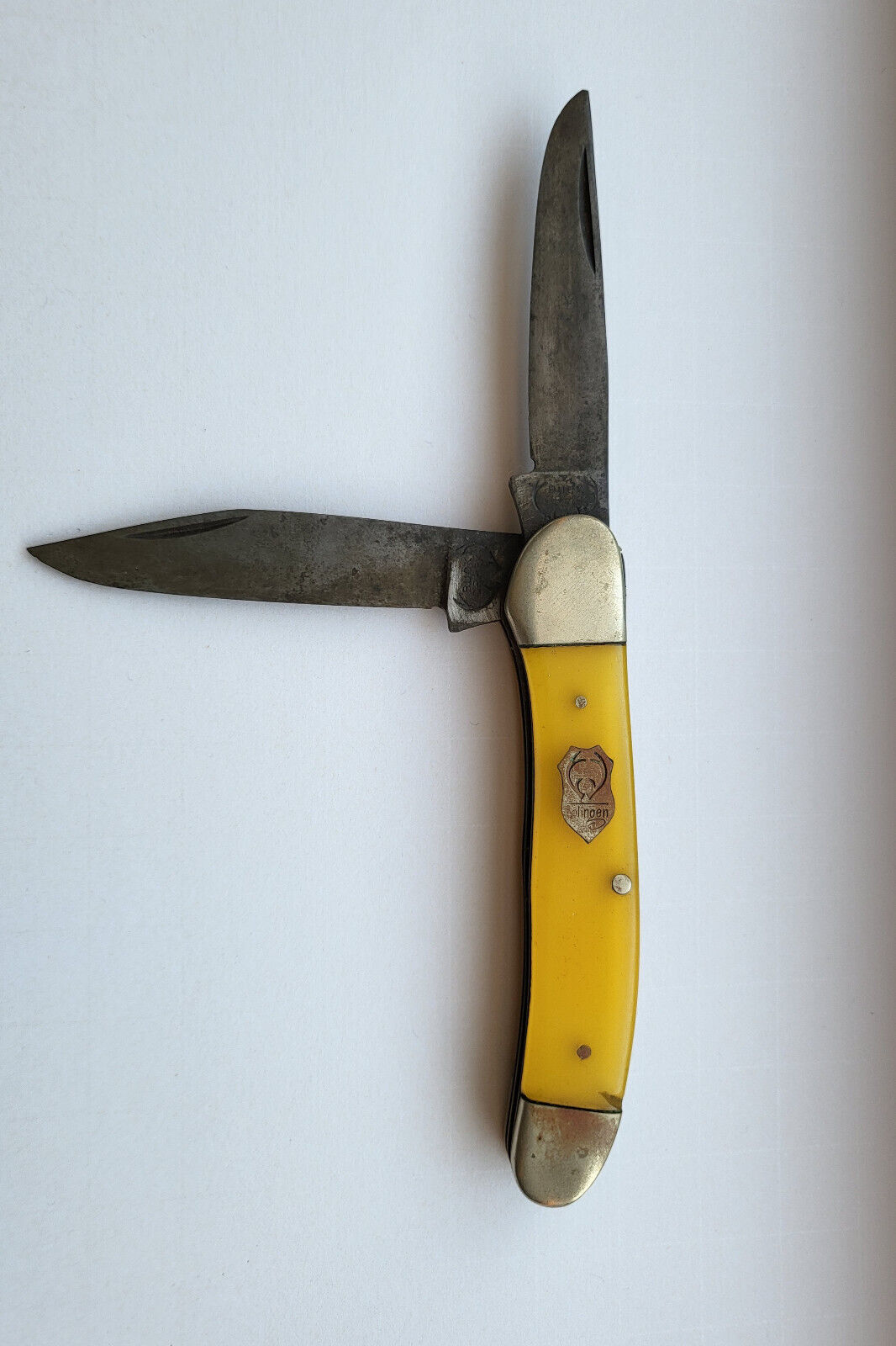 Vintage Made In Germany Dual Blade (CopperHead) Solingen Buck Creek Pocket Knife