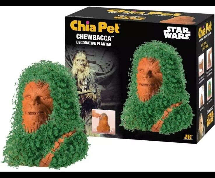 Chia Pet Star Wars Chewbacca with Seed Pack Decorative Pottery Planter